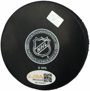 Jaromir Jagr Autographed Official Pittsburgh Penguins Logo Hockey Puck JSA Witness Stock #262092