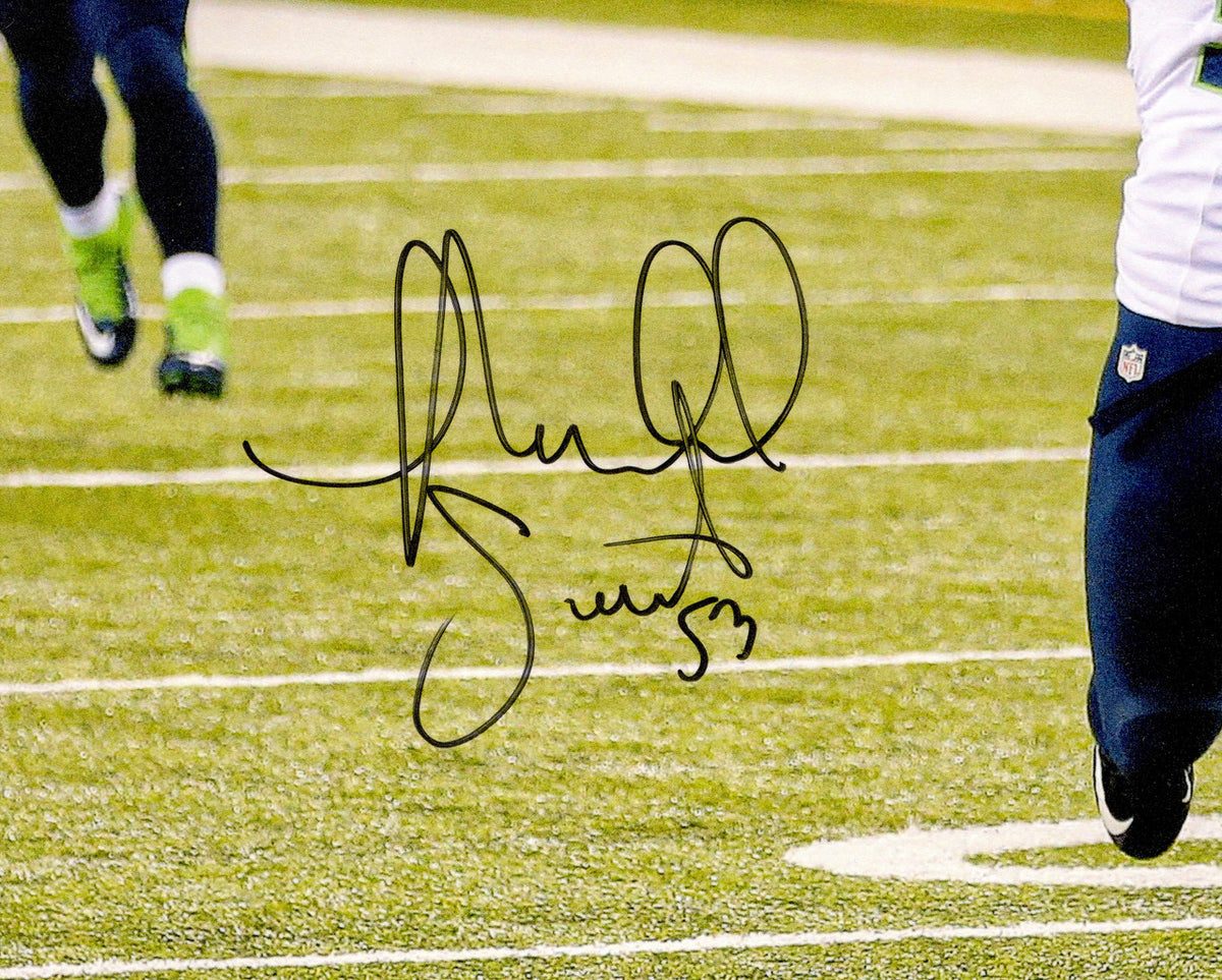 Malcolm Smith Autographed 16x20 Photo Seattle Seahawks Beckett BAS Witness Stock #262118