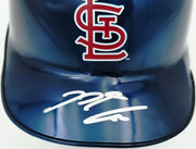 Nolan Arenado Autographed St. Louis Cardinals Chrome Blue Mini Helmet Fanatics & MLB Holo Stock #262985
