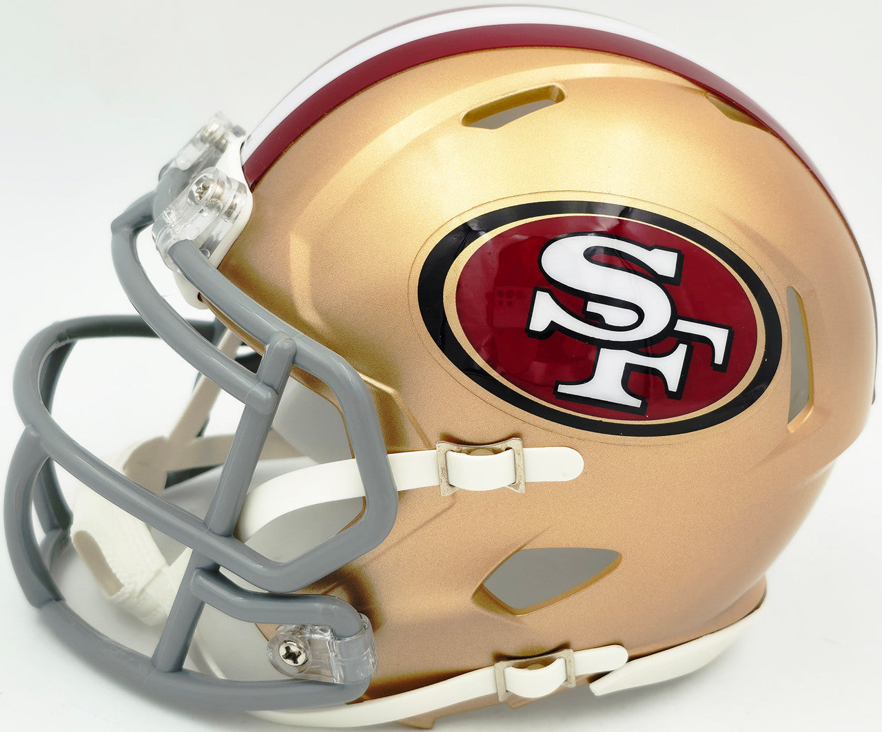 Deebo Samuel Autographed San Francisco 49ers Gold Speed Mini Helmet Fanatics Holo Stock #263019