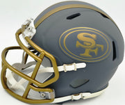 Deebo Samuel Autographed San Francisco 49ers Slate Gray Speed Mini Helmet Fanatics Holo Stock #263020