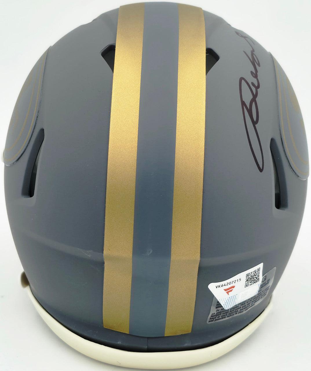 Deebo Samuel Autographed San Francisco 49ers Slate Gray Speed Mini Helmet Fanatics Holo Stock #263020