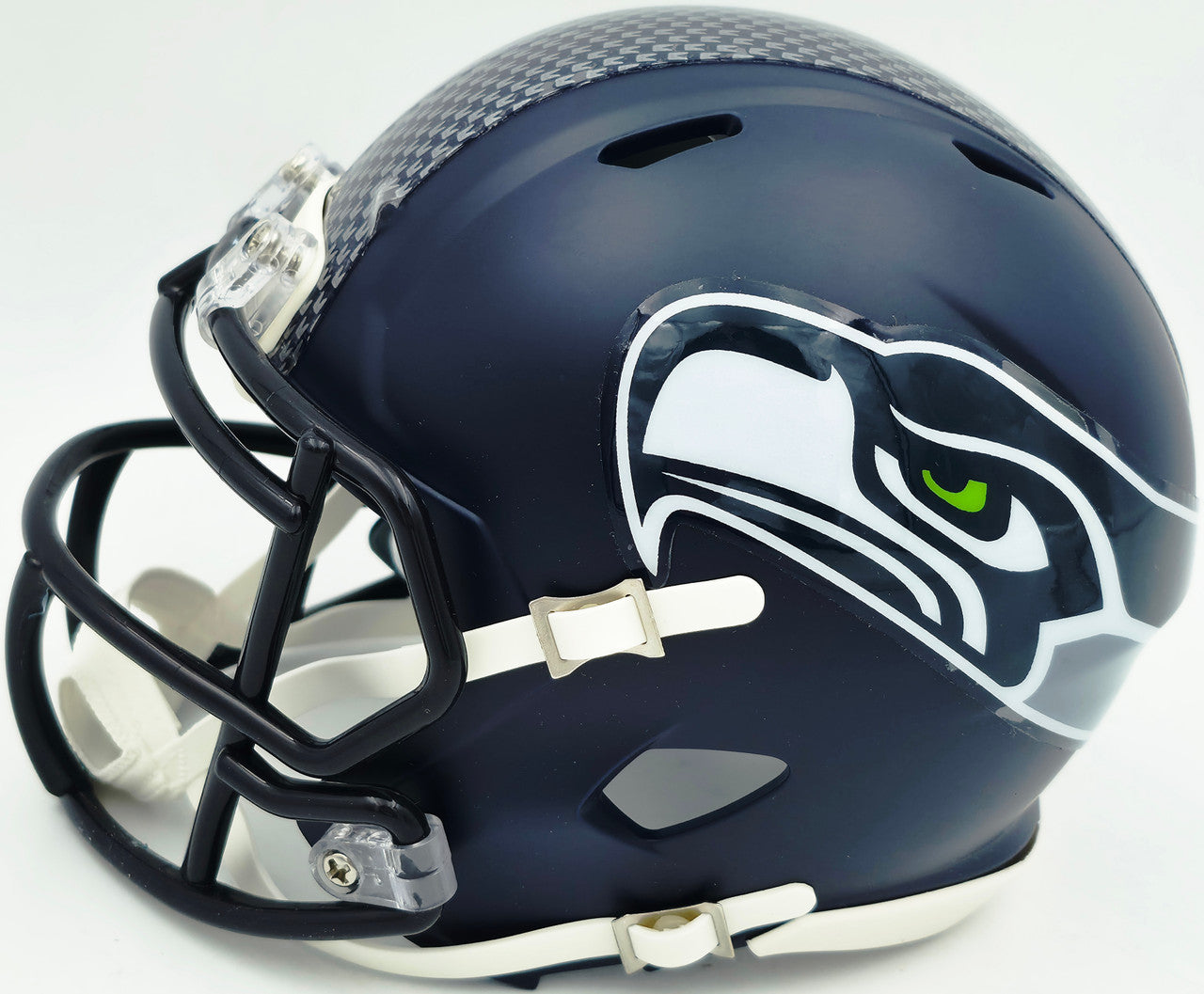 Grey Zabel Autographed Seattle Seahawks Blue Speed Mini Helmet MCS Holo Stock #263028