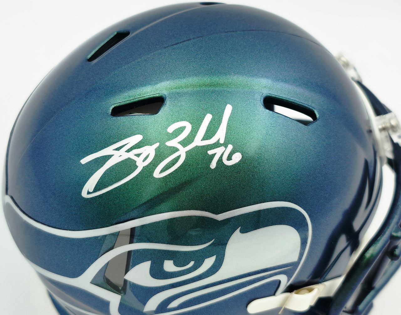 Grey Zabel Autographed Seattle Seahawks Rivalries Speed Mini Helmet MCS Holo Stock #263030
