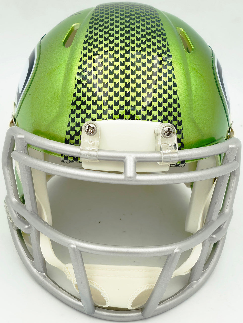 Grey Zabel Autographed Seattle Seahawks Flash Green Speed Mini Helmet MCS Holo Stock #263031