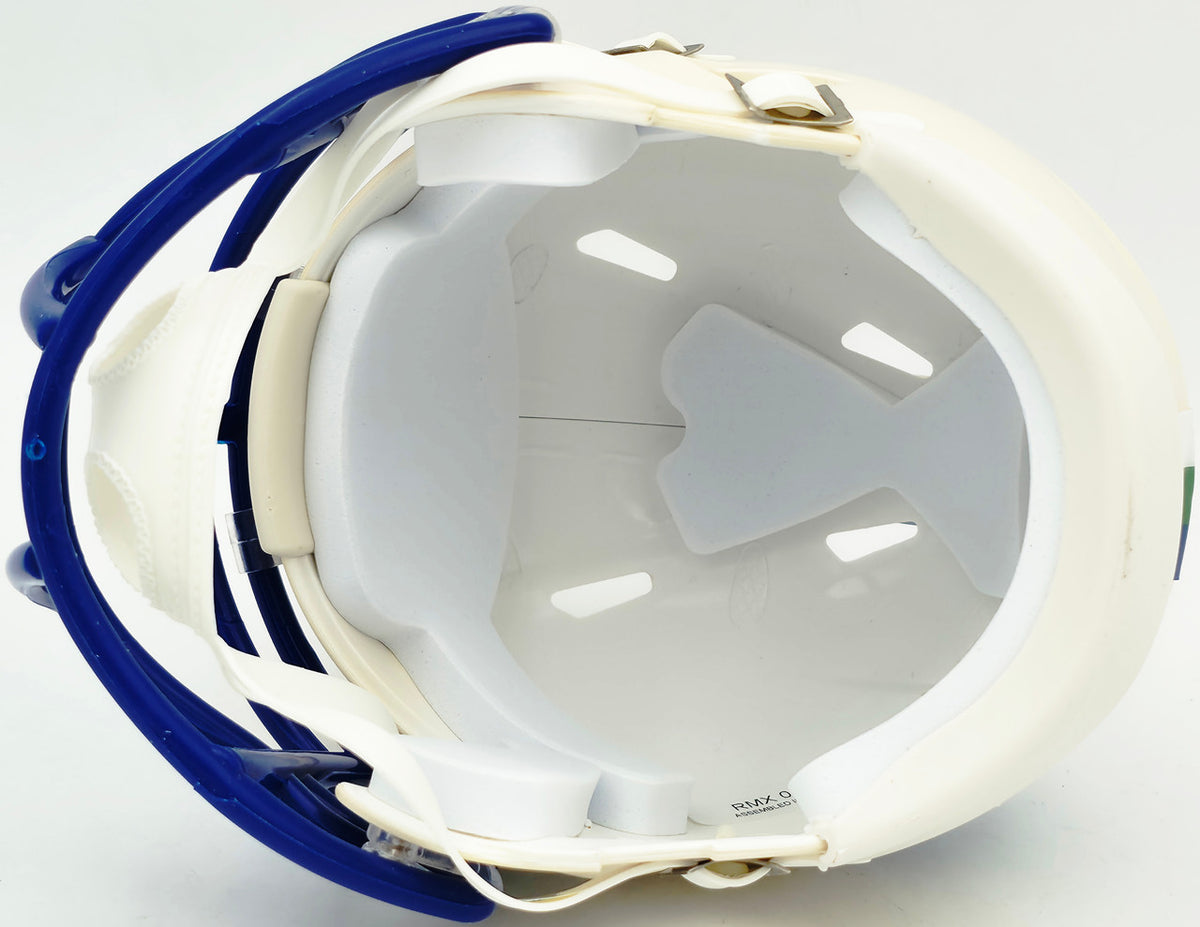 Grey Zabel Autographed Seattle Seahawks Cream Retro Speed Mini Helmet MCS Holo Stock #263032