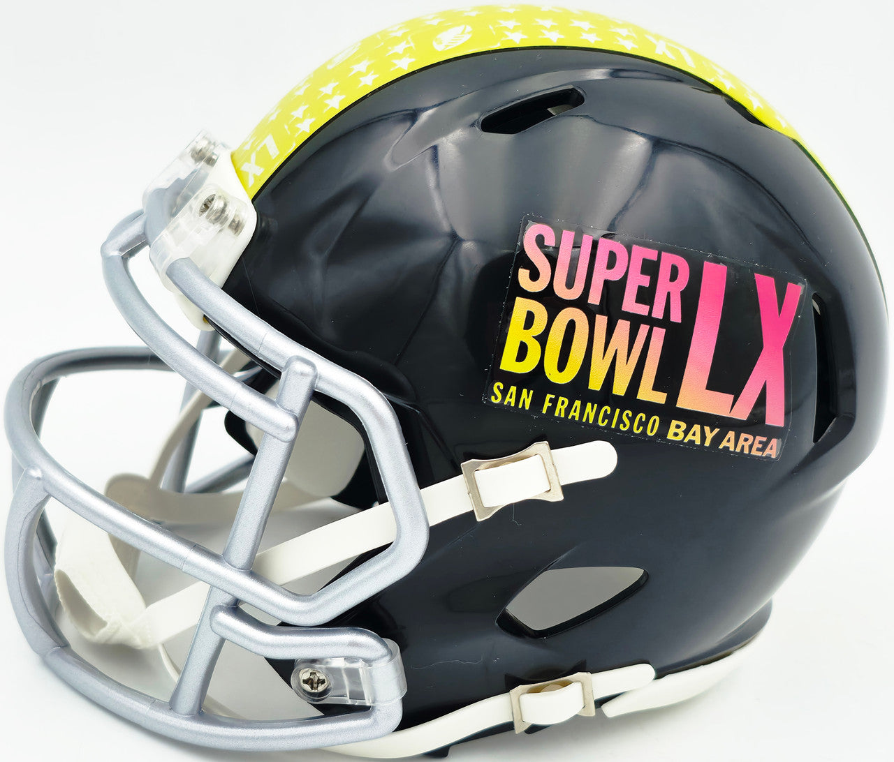 Grey Zabel Autographed Seattle Seahawks Black Super Bowl LX Logo Speed Mini Helmet MCS Holo Stock #263033