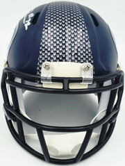 Abraham Abe Lucas Autographed Seattle Seahawks Blue Speed Mini Helmet MCS Holo Stock #263034