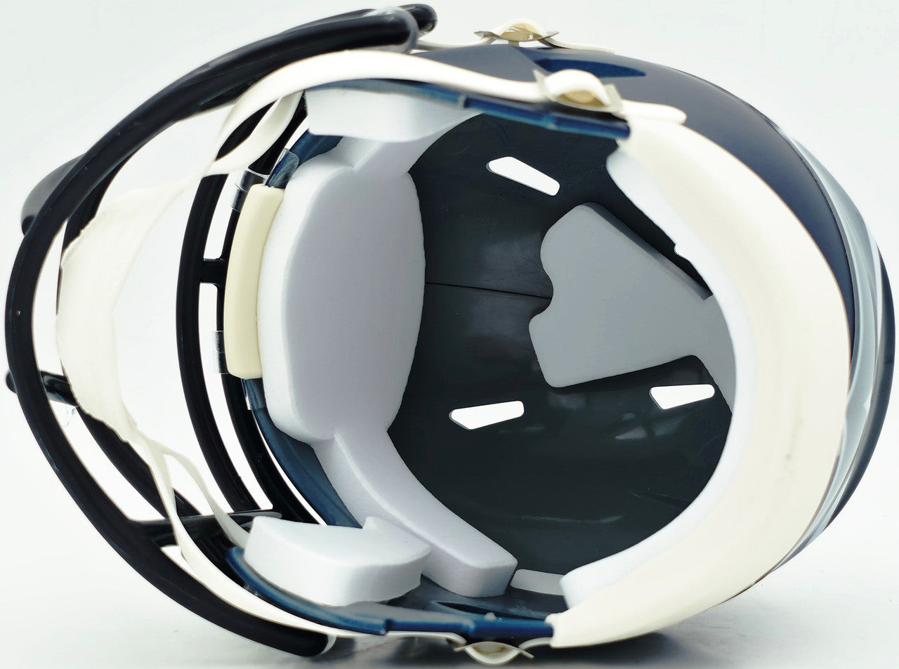 Abraham Abe Lucas Autographed Seattle Seahawks Blue Speed Mini Helmet MCS Holo Stock #263034