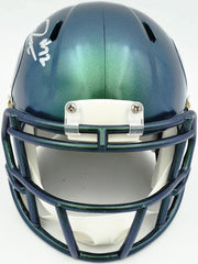 Abraham Abe Lucas Autographed Seattle Seahawks Rivalries Speed Mini Helmet MCS Holo Stock #263038