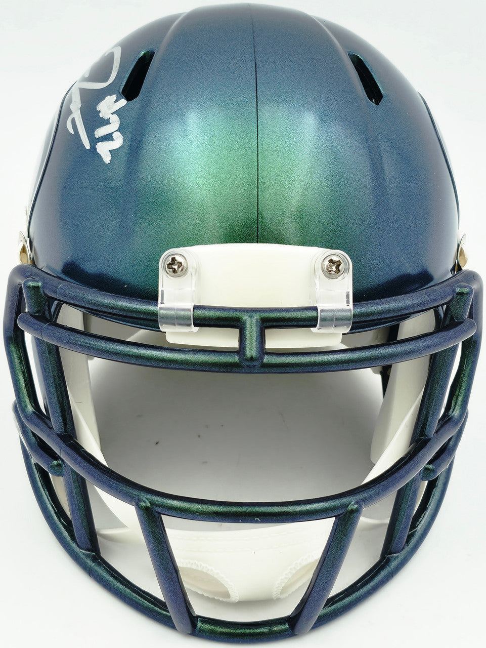 Abraham Abe Lucas Autographed Seattle Seahawks Rivalries Speed Mini Helmet MCS Holo Stock #263038