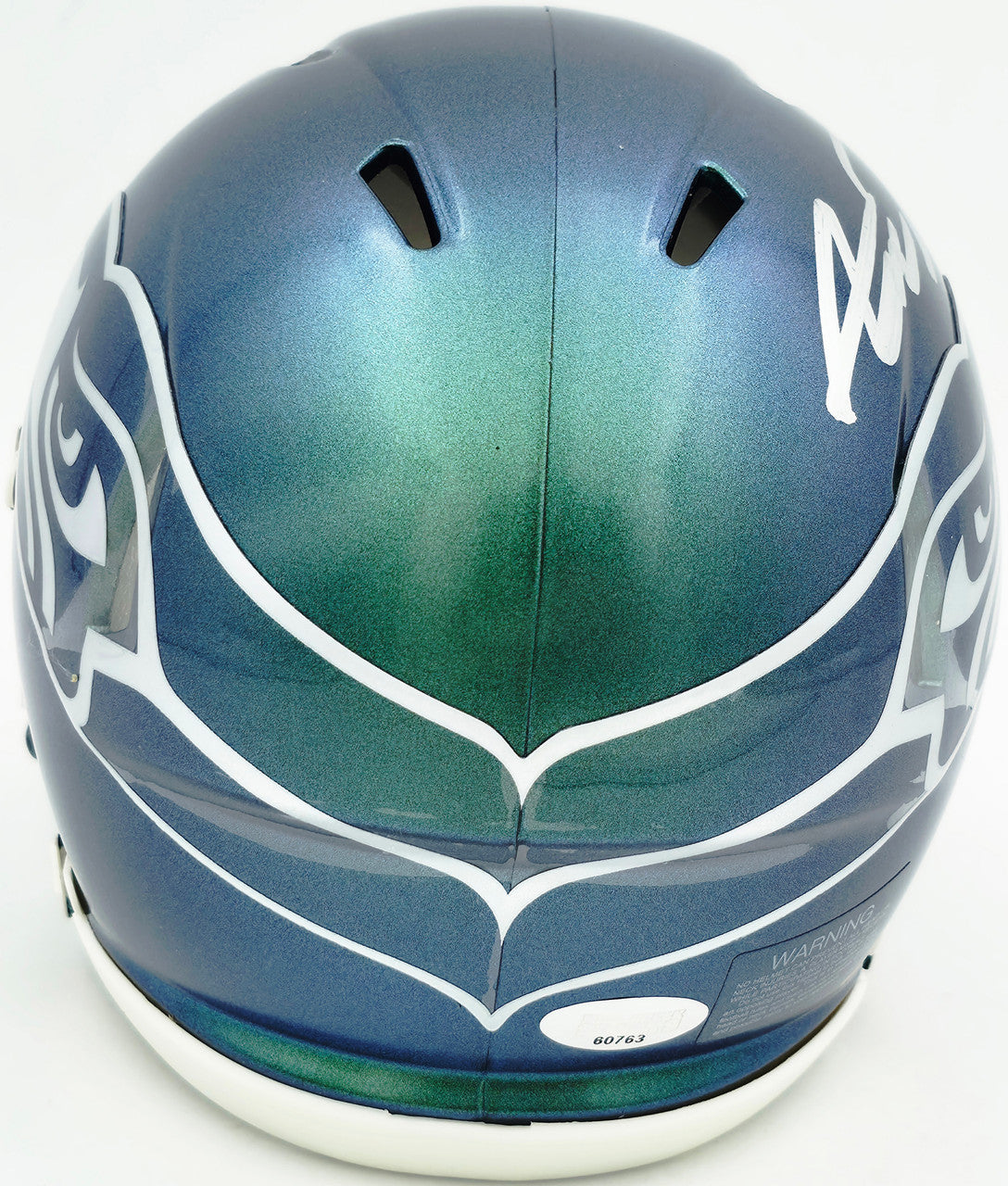 Abraham Abe Lucas Autographed Seattle Seahawks Rivalries Speed Mini Helmet MCS Holo Stock #263038