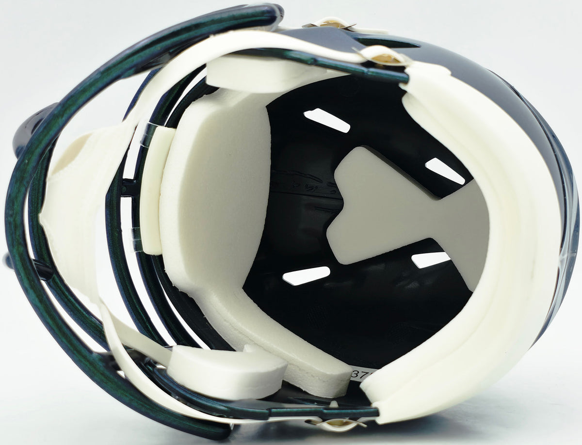Abraham Abe Lucas Autographed Seattle Seahawks Rivalries Speed Mini Helmet MCS Holo Stock #263038