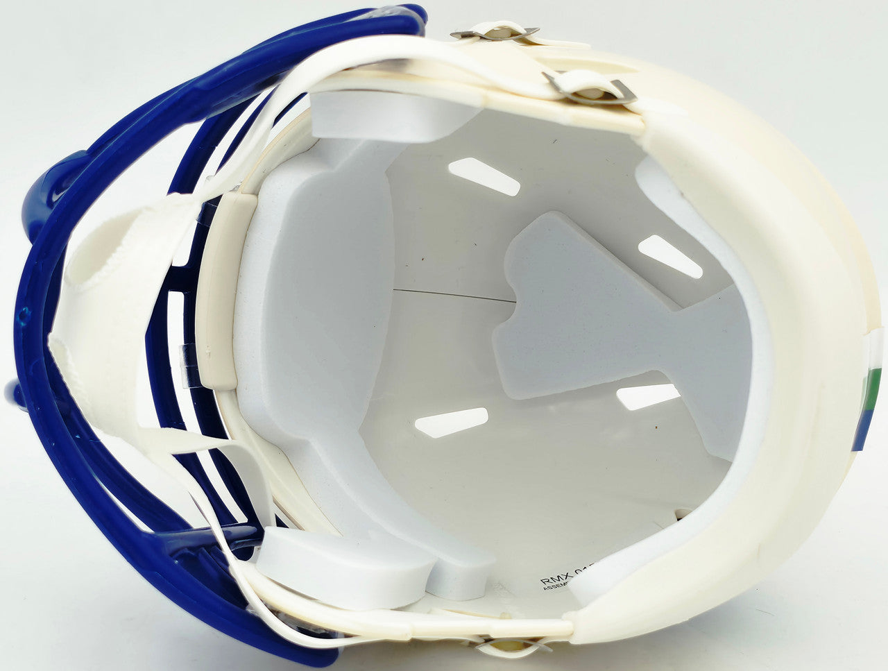 Abraham Abe Lucas Autographed Seattle Seahawks Cream Retro Speed Mini Helmet MCS Holo Stock #263039
