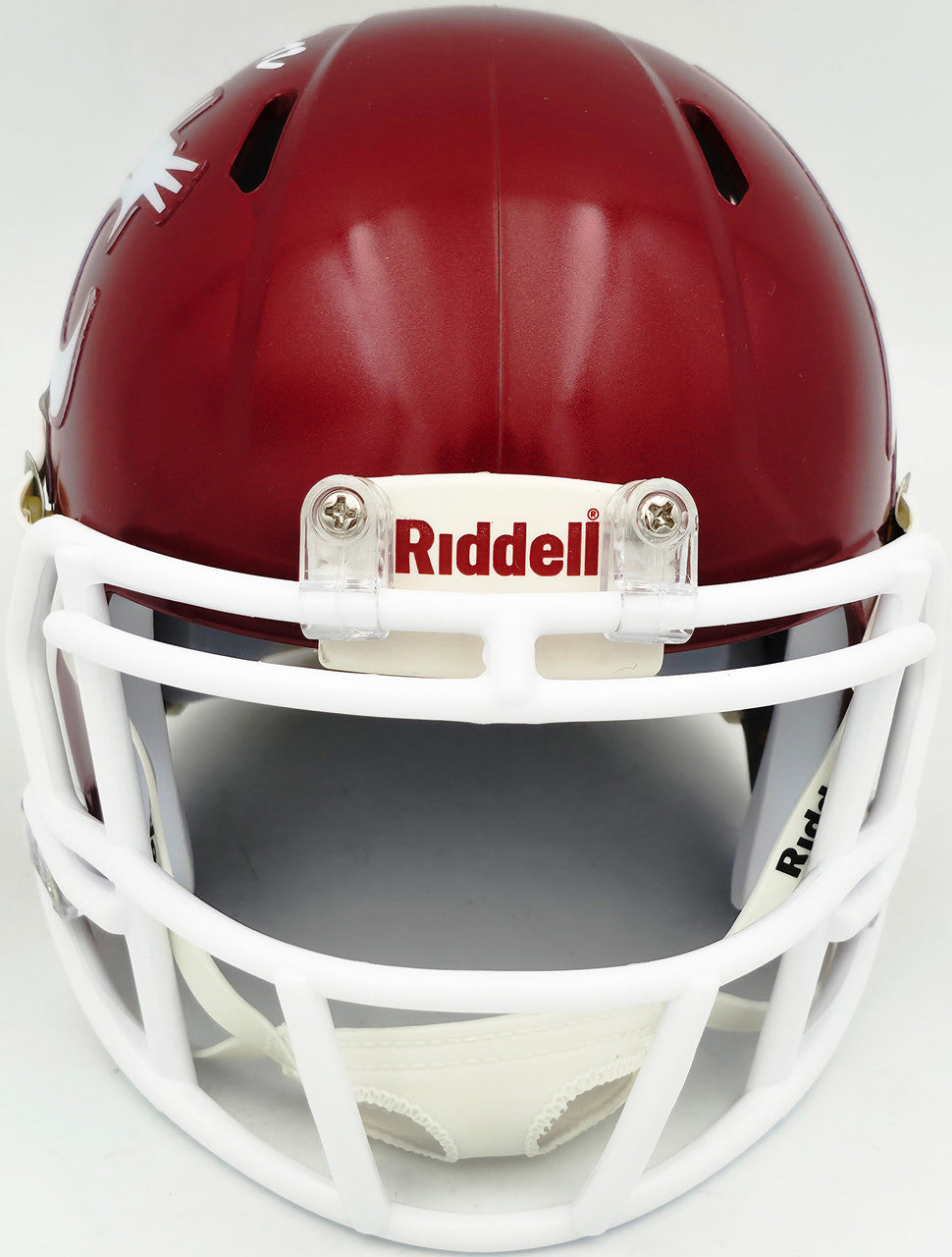 Abraham Abe Lucas Autographed Washington State Cougars Crimson Speed Mini Helmet MCS Holo Stock #263040