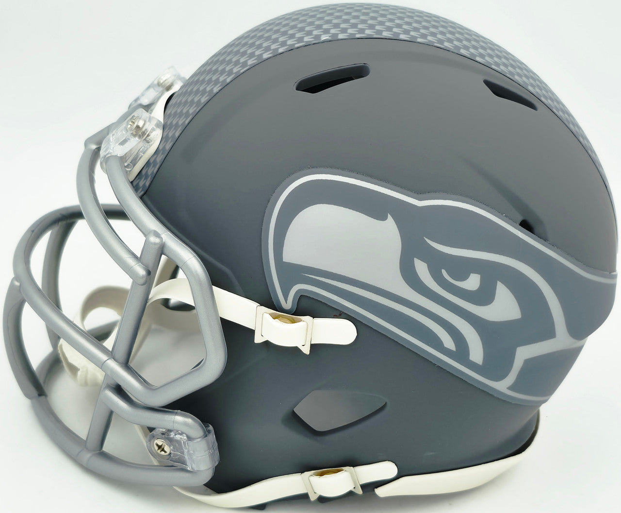 Tory Horton Autographed Seattle Seahawks Slate Gray Speed Mini Helmet MCS Holo Stock #263041