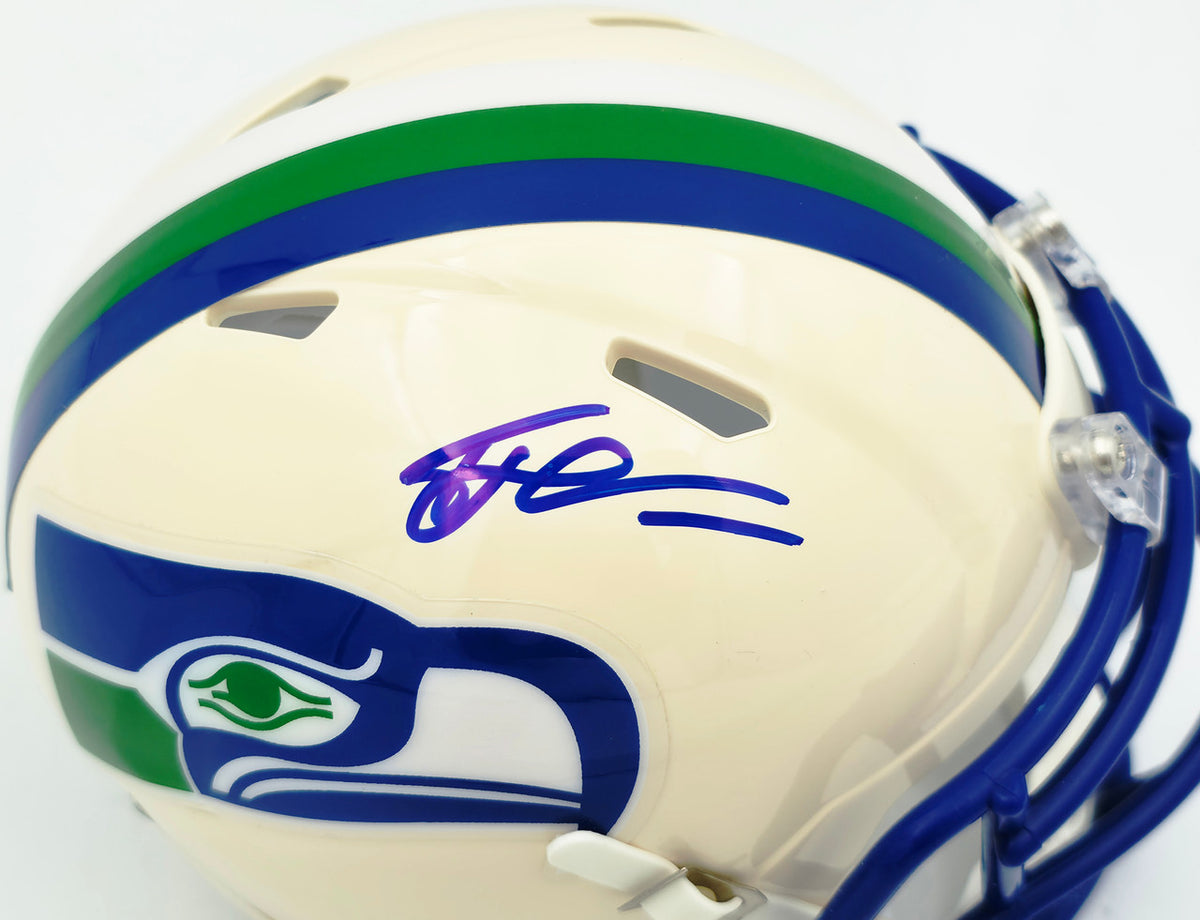 Tory Horton Autographed Seattle Seahawks Cream Retro Speed Mini Helmet MCS Holo Stock #263042