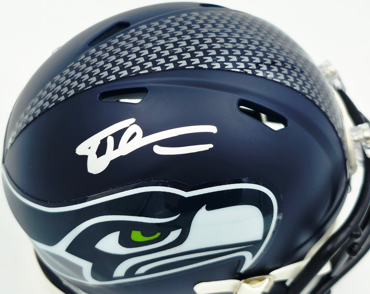 Tory Horton Autographed Seattle Seahawks Blue Speed Mini Helmet MCS Holo Stock #263045