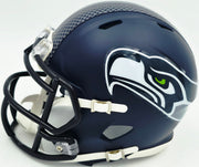 Tory Horton Autographed Seattle Seahawks Blue Speed Mini Helmet MCS Holo Stock #263045