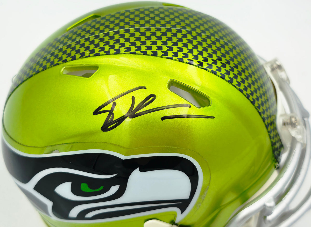 Tory Horton Autographed Seattle Seahawks Flash Green Speed Mini Helmet MCS Holo Stock #263047