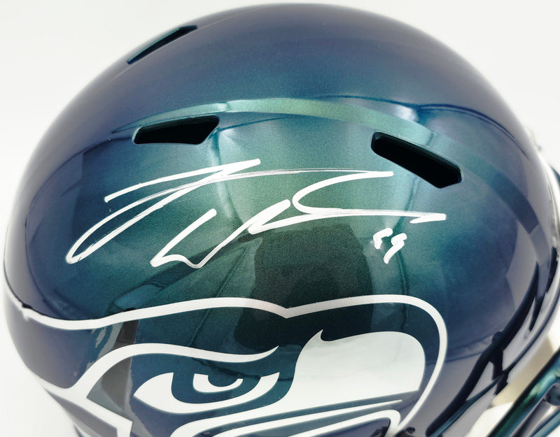 Leonard Williams Autographed Seattle Seahawks Full Size Rivalries Speed Helmet Beckett BAS Witness Stock #262963