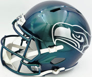 Leonard Williams Autographed Seattle Seahawks Full Size Rivalries Speed Helmet Beckett BAS Witness Stock #262963