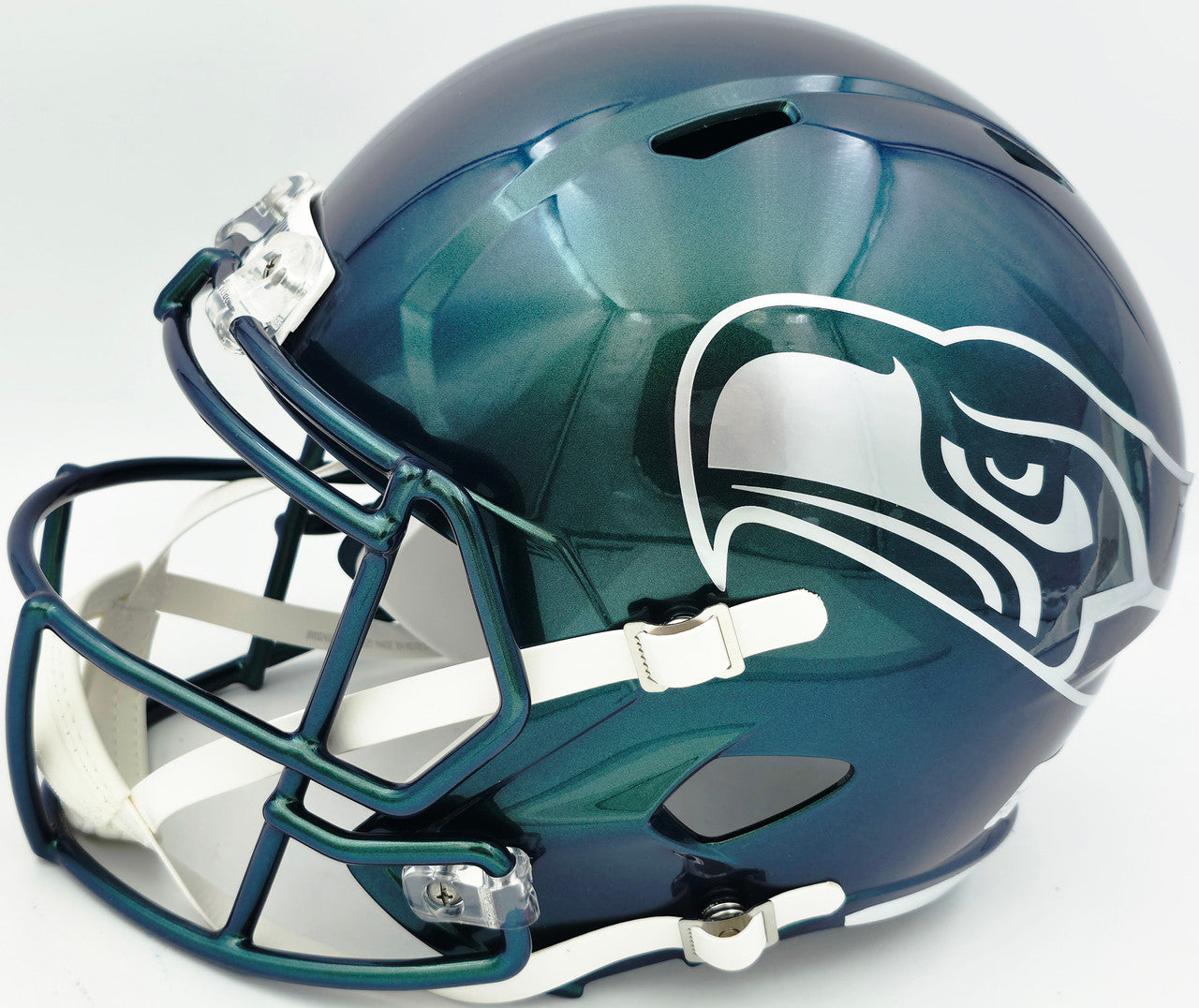 Leonard Williams Autographed Seattle Seahawks Full Size Rivalries Speed Helmet Beckett BAS Witness Stock #262963