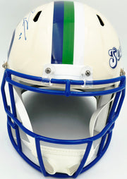 Leonard Williams Autographed Seattle Seahawks Cream Full Size Retro Speed Replica Helmet Beckett BAS Witness Stock #262964