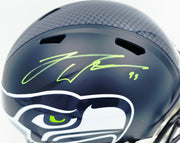 Leonard Williams Autographed Seattle Seahawks Blue Full Size Super Bowl LX Champions Logo Speed Replica Helmet Beckett BAS Witness Stock #262965