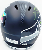 Leonard Williams Autographed Seattle Seahawks Blue Full Size Super Bowl LX Champions Logo Speed Replica Helmet Beckett BAS Witness Stock #262965