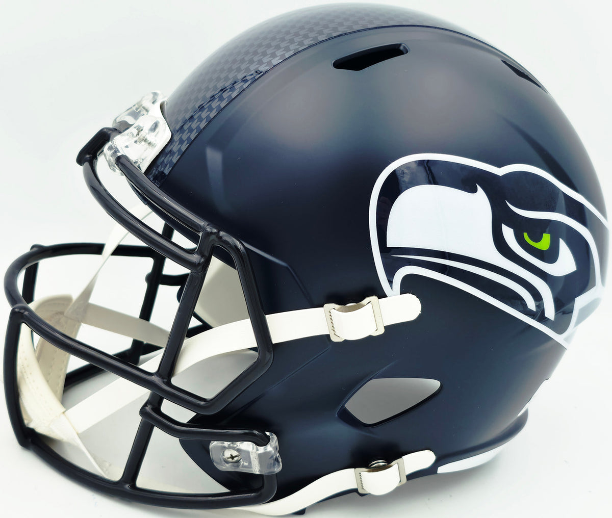 Leonard Williams Autographed Seattle Seahawks Blue Full Size Speed Replica Helmet Beckett BAS Witness Stock #262966