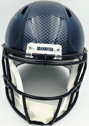 Leonard Williams Autographed Seattle Seahawks Blue Full Size Speed Replica Helmet Beckett BAS Witness Stock #262966