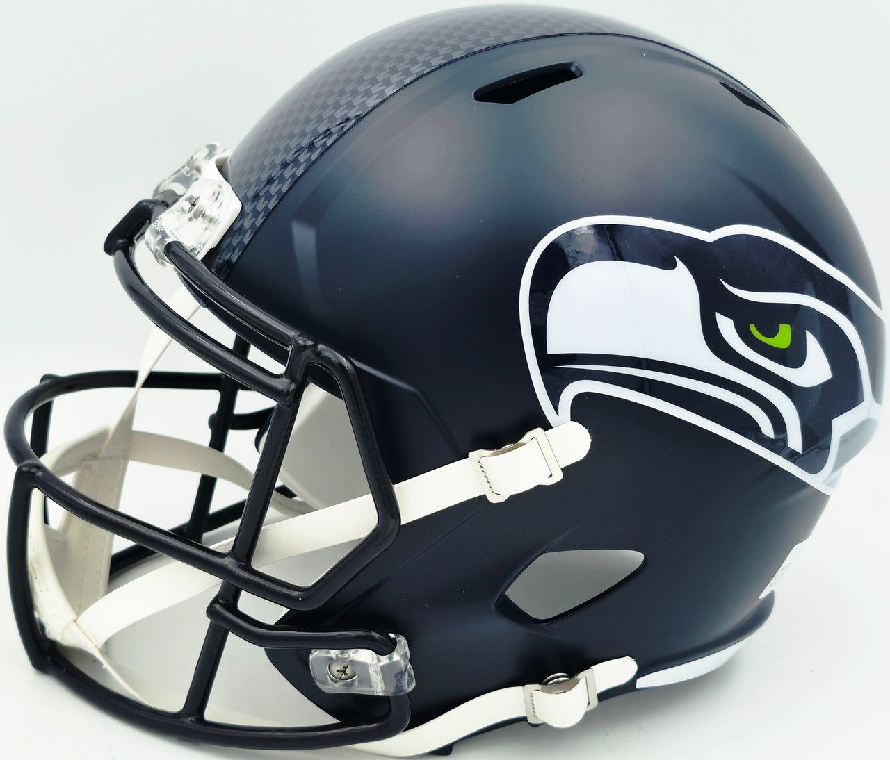 Leonard Williams Autographed Seattle Seahawks Blue Full Size Speed Replica Helmet Beckett BAS Witness Stock #262967