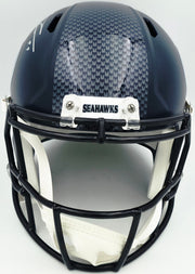 Leonard Williams Autographed Seattle Seahawks Blue Full Size Speed Replica Helmet Beckett BAS Witness Stock #262967