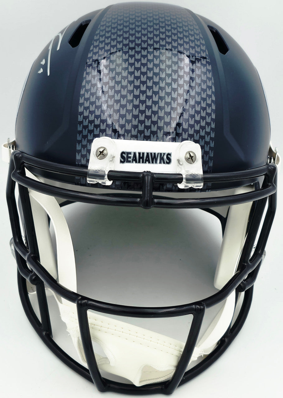 Leonard Williams Autographed Seattle Seahawks Blue Full Size Speed Replica Helmet Beckett BAS Witness Stock #262967