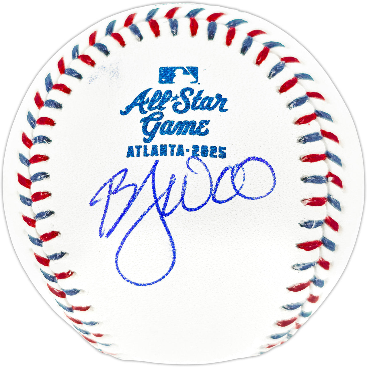 Bryan Woo Autographed Official 2025 All Star Game Logo Game Baseball Seattle Mariners JSA Witness Stock #265415