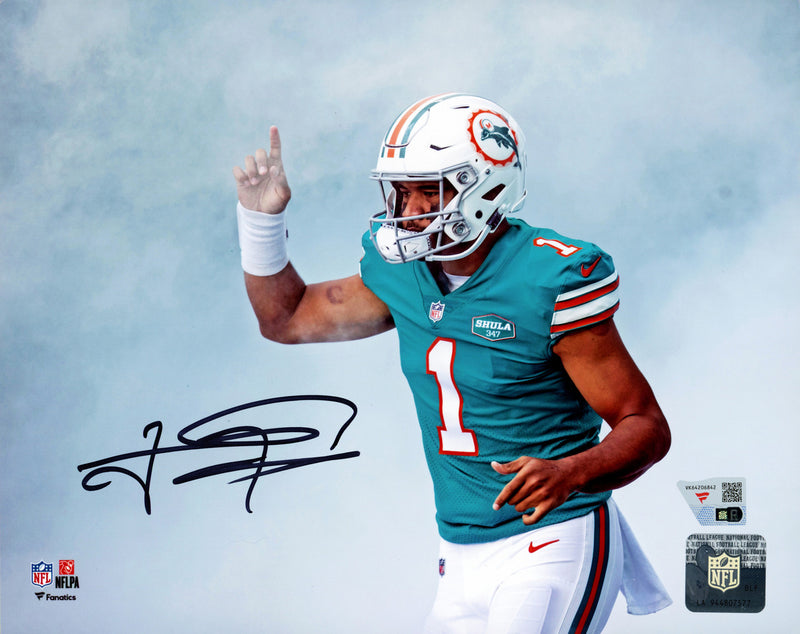 Tua Tagovailoa Autographed 8x10 Photo Miami Dolphins Fanatics Holo Stock #262991