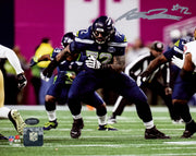 Abraham Abe Lucas Autographed 8x10 Photo Seattle Seahawks MCS Holo Stock #265410