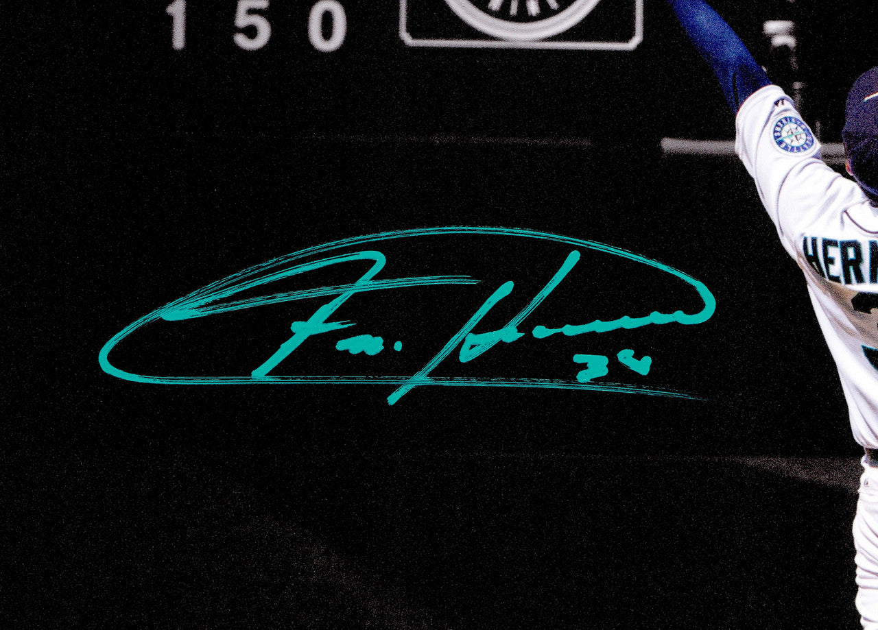 Felix Hernandez Autographed 16x20 Photo Seattle Mariners Beckett BAS Witness Stock #262501
