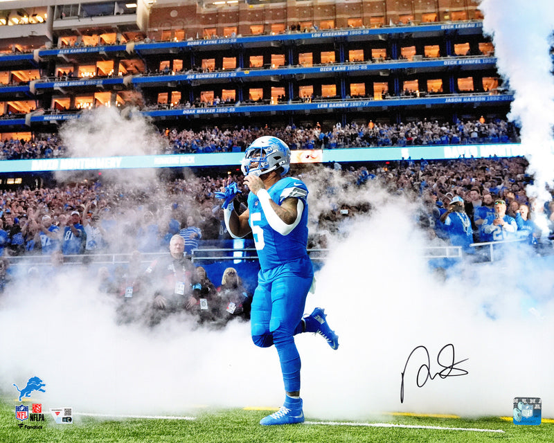 David Montgomery Autographed 16x20 Photo Detroit Lions Fanatics Holo Stock #262986