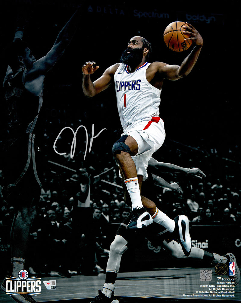 James Harden Autographed 16x20 Photo Los Angeles Clippers Fanatics Holo Stock #262994