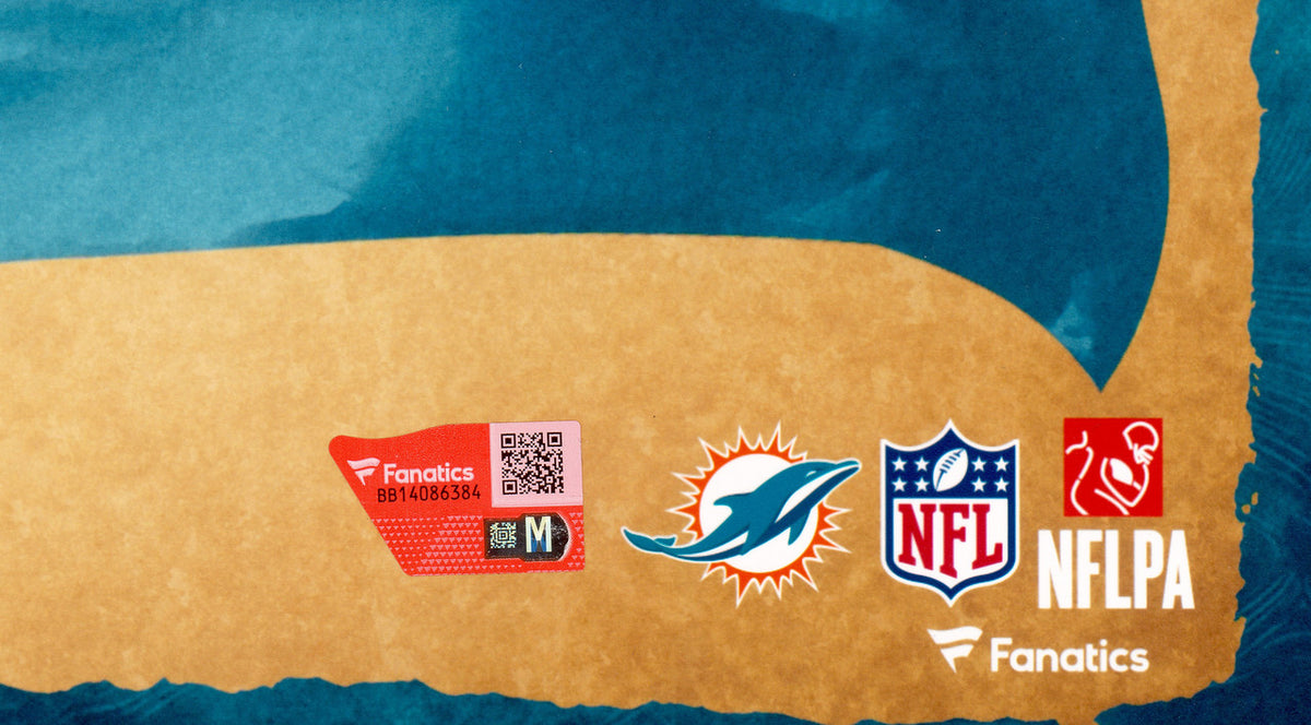 Tua Tagovailoa Autographed 16x20 Photo Miami Dolphins Artwork LE #/20 Fanatics Holo Stock #263014