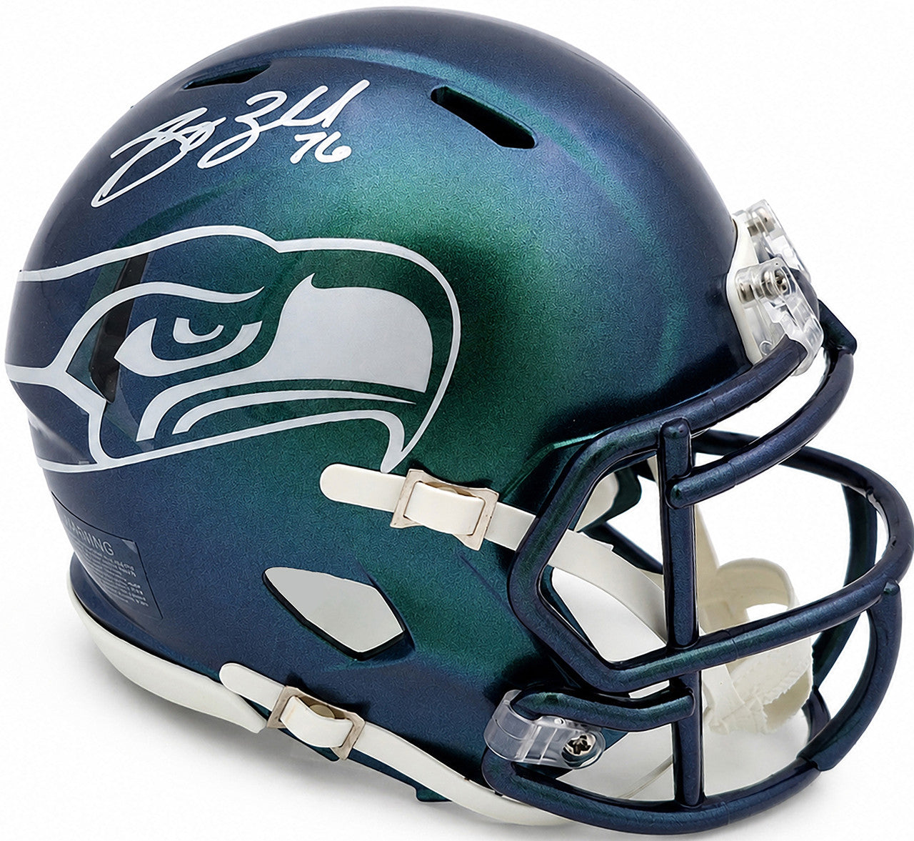 Grey Zabel Autographed Seattle Seahawks Rivalries Speed Mini Helmet MCS Holo Stock #263030