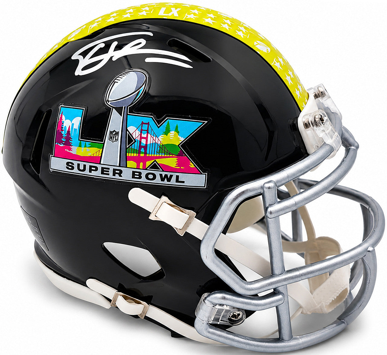 Tory Horton Autographed Seattle Seahawks Black Super Bowl LX Logo Speed Mini Helmet MCS Holo Stock #263044