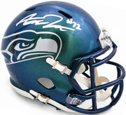 Abraham Abe Lucas Autographed Seattle Seahawks Rivalries Speed Mini Helmet MCS Holo Stock #263038
