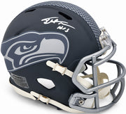 Tory Horton Autographed Seattle Seahawks Slate Gray Speed Mini Helmet MCS Holo Stock #263041