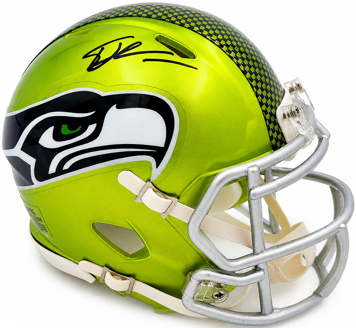 Tory Horton Autographed Seattle Seahawks Flash Green Speed Mini Helmet MCS Holo Stock #263047