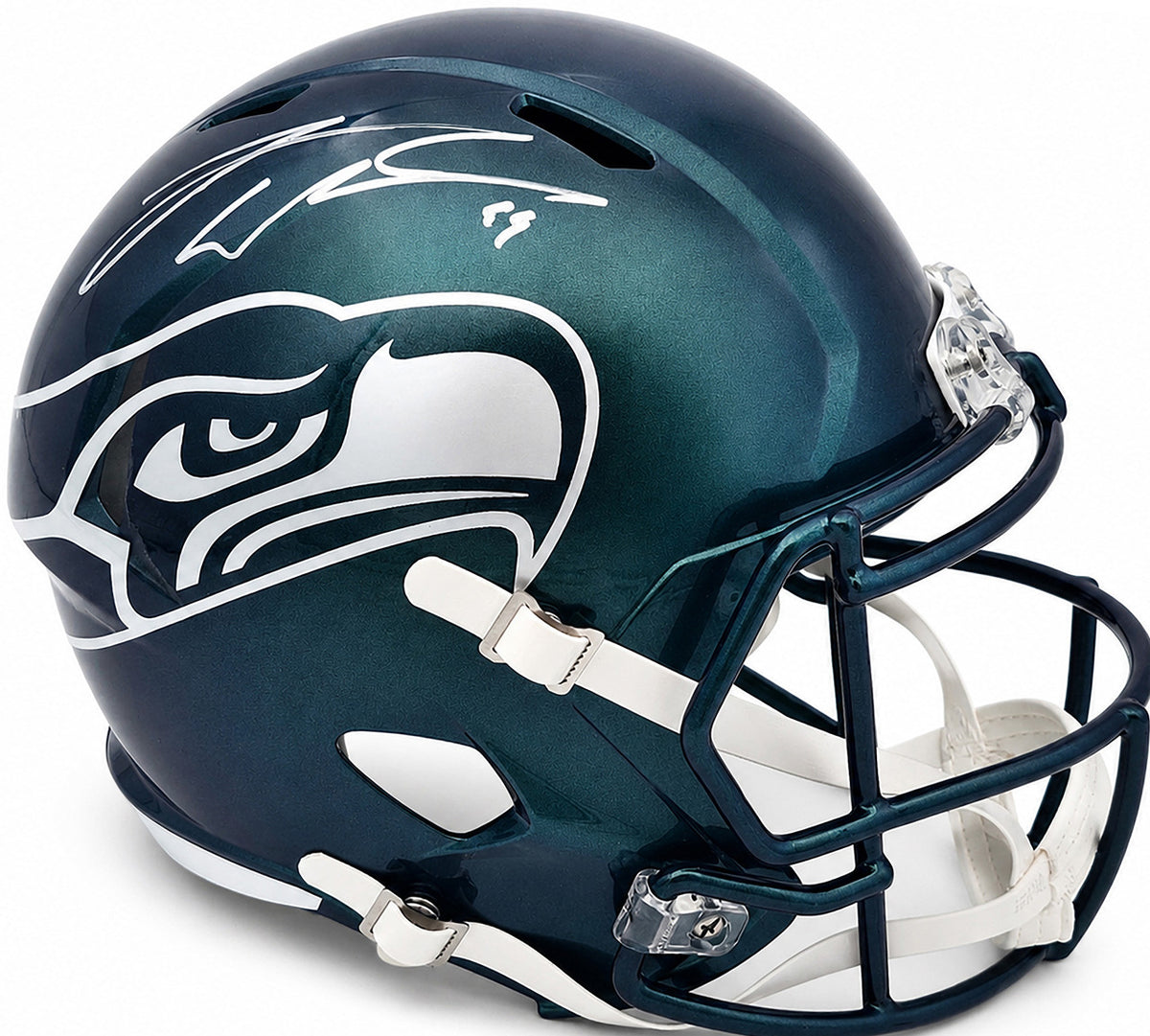 Leonard Williams Autographed Seattle Seahawks Full Size Rivalries Speed Helmet Beckett BAS Witness Stock #262963