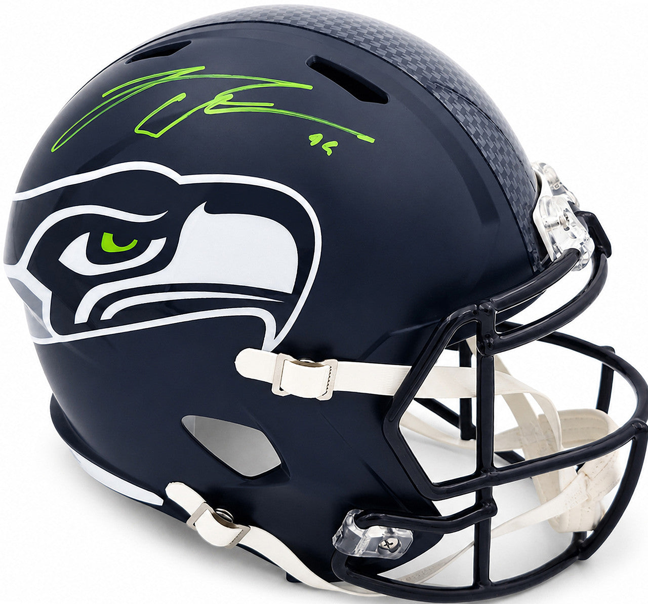 Leonard Williams Autographed Seattle Seahawks Blue Full Size Speed Replica Helmet Beckett BAS Witness Stock #262966
