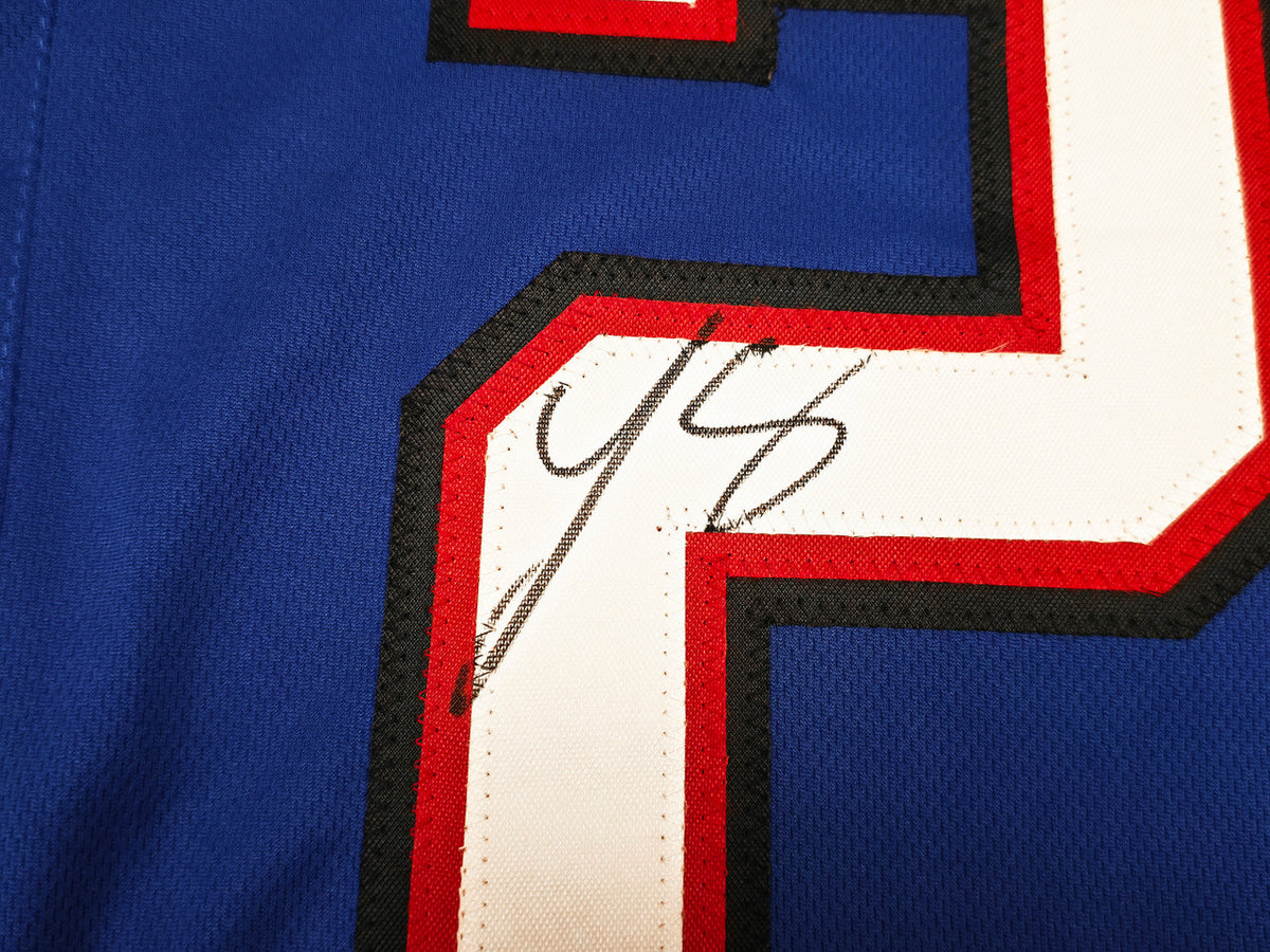 Buffalo Bills LeSean McCoy Autographed Blue Jersey Beckett BAS Witness Stock #263339